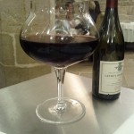 A wine decanter which looked like a huge glass in Dijon